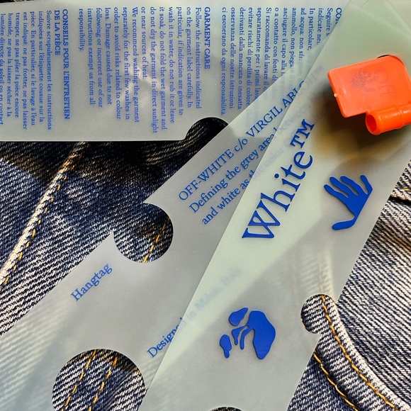 OFF-WHITE C/O VIRGIL ABLOH DENIM MINI SKIRT - Picture 8 of 11